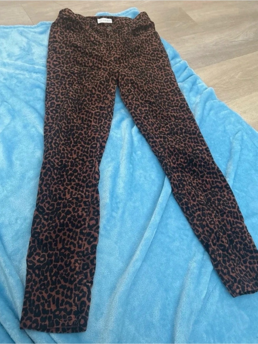LOFT Leopard Print Skinny Pants in Brown and Black